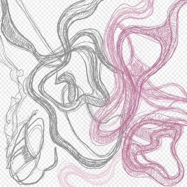 Abstract flowing lines representing growth