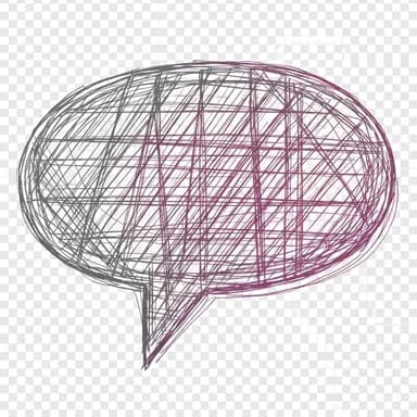 Abstract speech bubble illustration